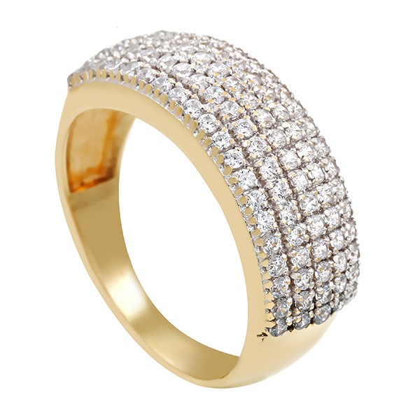 Diamantring, 14K, Gelb-/Weißgold, Diamanten 1,0 ct Detailbild #1