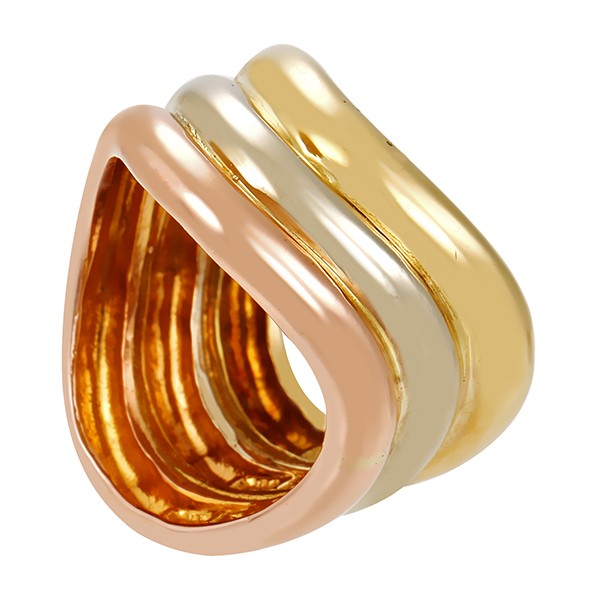 Ring, 14K, Rot-/Weiß-/Gelbgold Detailbild #1