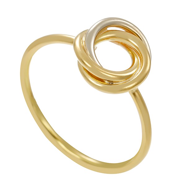 Damenring, 18K, Gelb-/Weißgold Detailbild #1