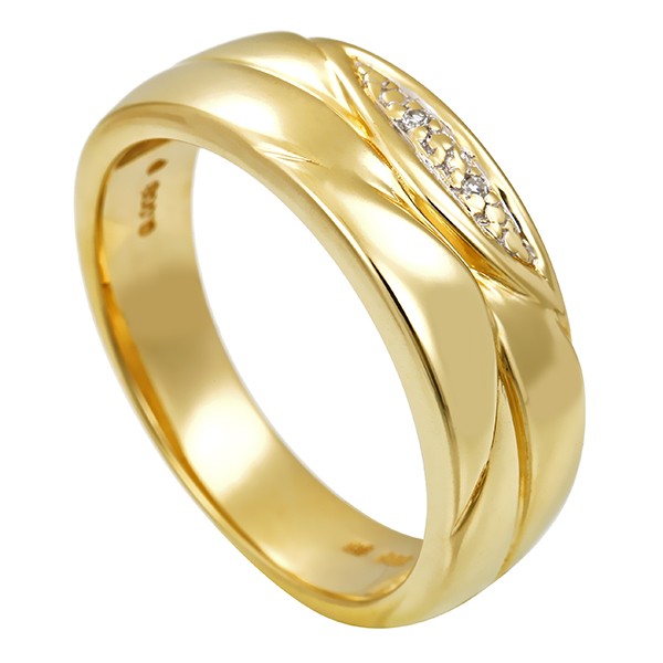 Ring, 14K, Gelbgold, Diamanten Detailbild #1