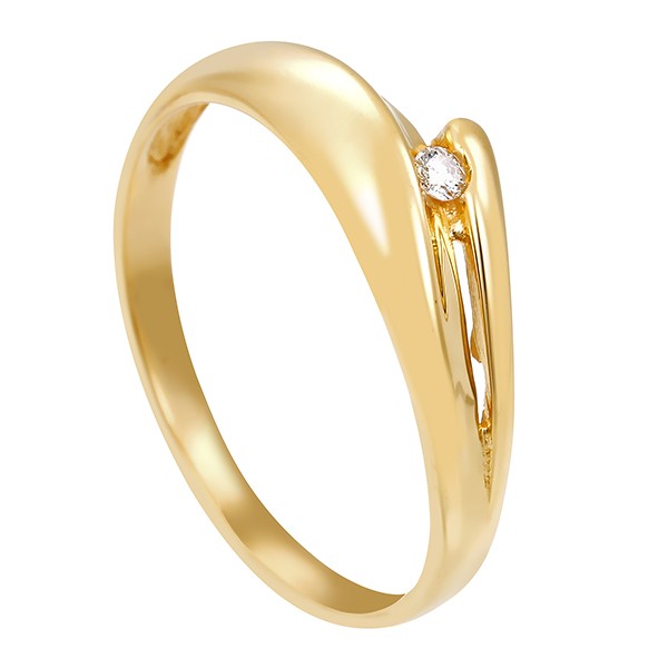 Ring, 18K, Gelbgold, Brillant Detailbild #1