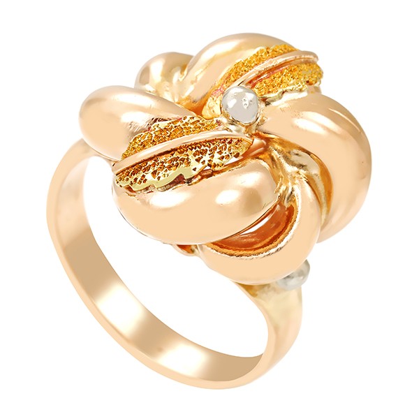 Ring, 18K, Gelb-/Weißgold Detailbild #1