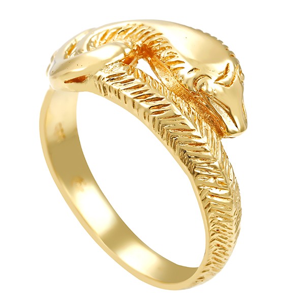 Ring, 14K, Gelbgold, Schlange Detailbild #1