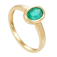 Ring, 14 K, Gelbgold, Smaragd Detailbild #1
