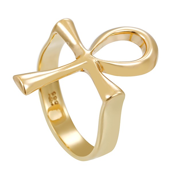 Ring, 14K, Gelbgold, Anch-Kreuz Detailbild #1