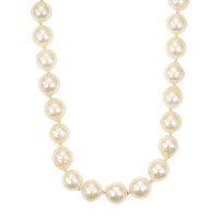 Perlenkette, 14K, Gelbgold, Diamant Detailbild #1