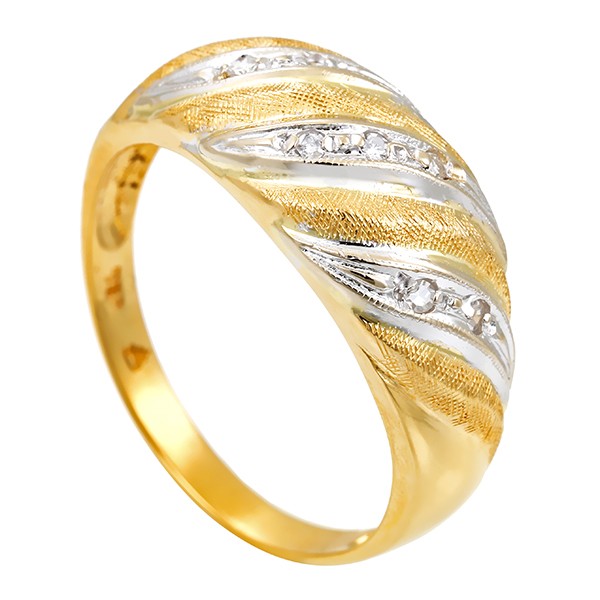 Diamantring, 18K, Gelb-/Weißgold, Diamanten Detailbild #1