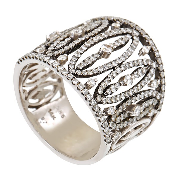 Ring, 14K Weißgold, Brillanten Detailbild #1