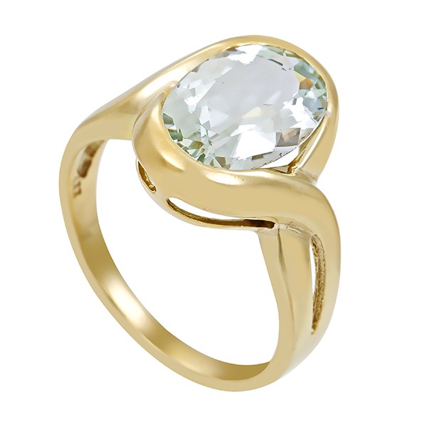 Ring, 8K, Gelbgold, Beryll Detailbild #1