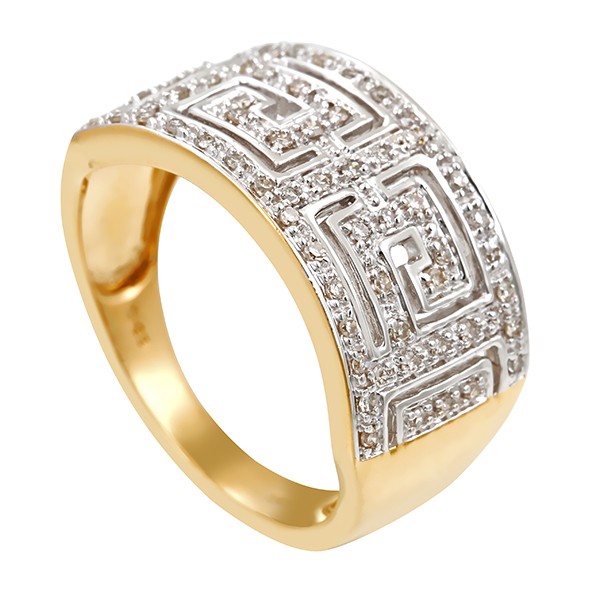 Ring, 14K, Gelb-/Weißgold, Diamanten Detailbild #1
