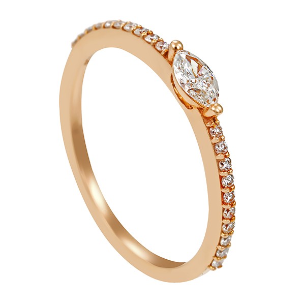 Damenring, 18K, Rotgold, Brillanten, Diamant Detailbild #1