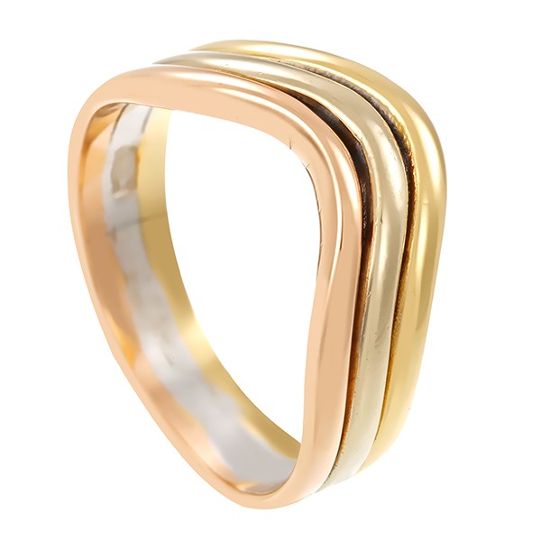 Ring, 18K, Rot-/Weiß-/Geolbgold Detailbild #1