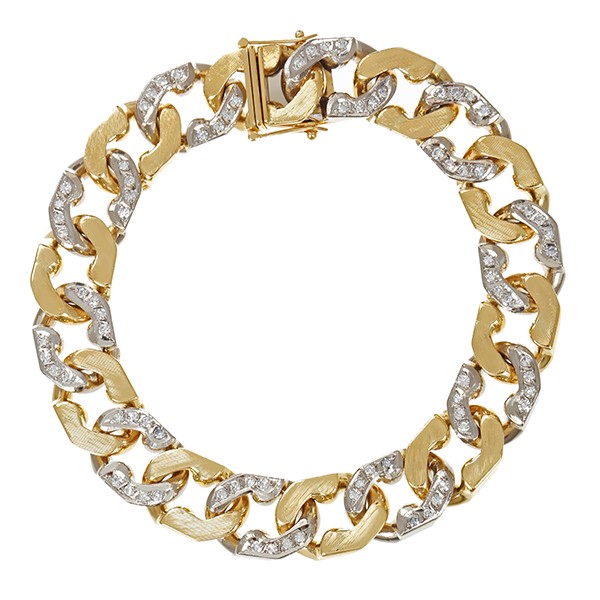 Armband, 18K, Gelb-/Weißgold, Diamanten Detailbild #1