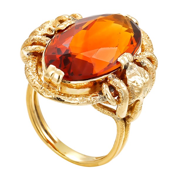 Ring, 14K, Gelbgold, Citrin Detailbild #1