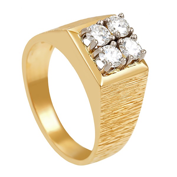 Diamantring, 18K, Gelbgold, Brillanten 0,60 ct Detailbild #1