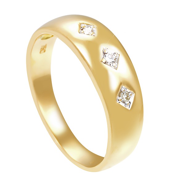 Diamantring, 18K, Gelbgold, Diamanten Detailbild #1