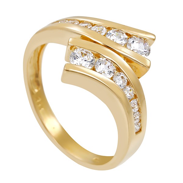 Ring, 8K, Gelbgold, Zirkonia Detailbild #1