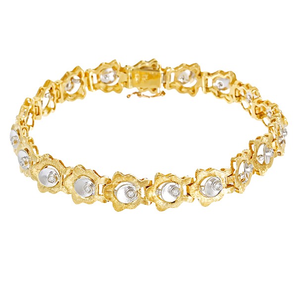 Armband, 18K, Gelb-/Weißgold, Diamanten Detailbild #1