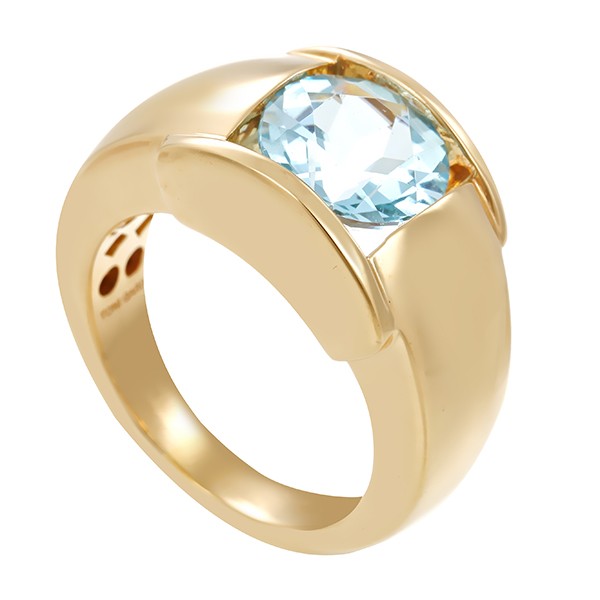 Ring, 14K, Gelbgold, Topas blau, Toni Gard Detailbild #1