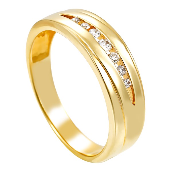 Diamantring, 8K, Gelb-/Weißgold, Brillanten Detailbild #1