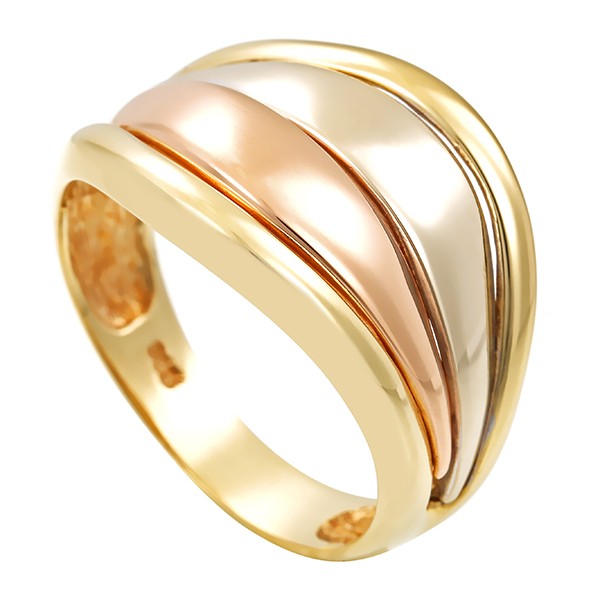 Ring, 14K, Gelb-/Weiß-/Rotgold Detailbild #1