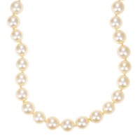 Perlenkette, Schliesse 14K, Gelb-/Weißgold Detailbild #1