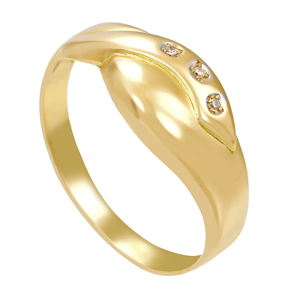 Damenring, 18K, Gelbgold, Diamanten Detailbild #1
