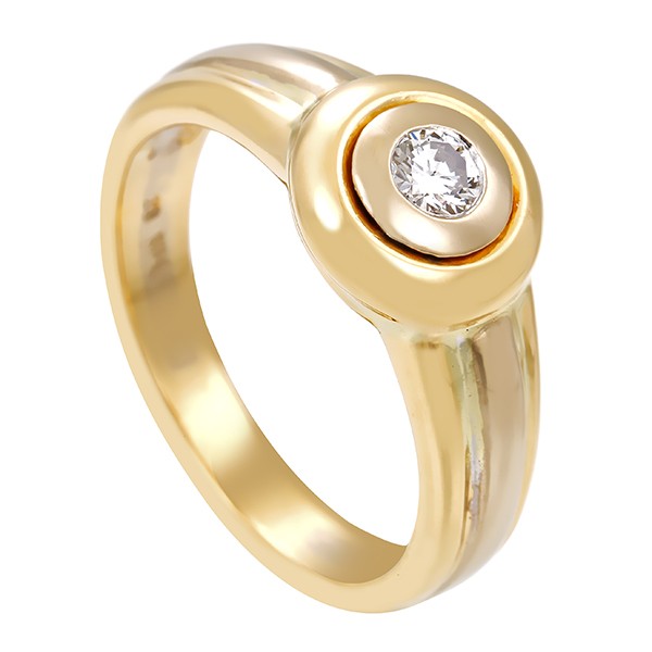 Ring, 18K, Gelb-/Weißgold, Brillant Detailbild #1