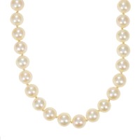 Perlenkette, Schliesse 14K, Weißgold, Saphire Detailbild #1