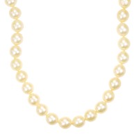 Perlenkette, 18K, Weißgold, Brillanten Detailbild #1