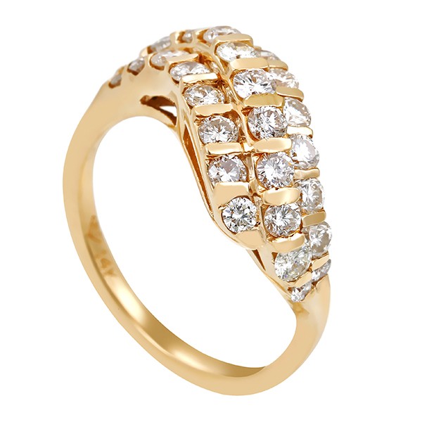 Diamantring, 14K, Gelbgold, Brillanten 1,10 ct Detailbild #1