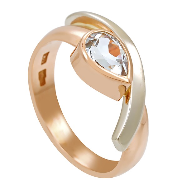 Ring, 18k, Gelb-/Rotgold, Aquamarin Detailbild #1