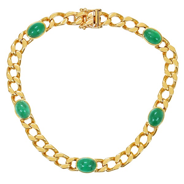 Armband, 14k, Gelbgold, Smaragd Detailbild #1