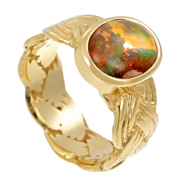 Ring, 14K, Gelbgold, Opal Detailbild #1