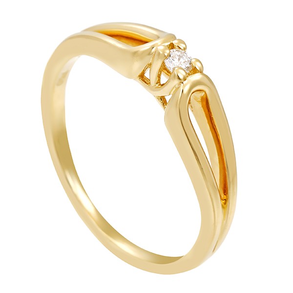 Ring, 18k, Gelbgold, Brillant Detailbild #1