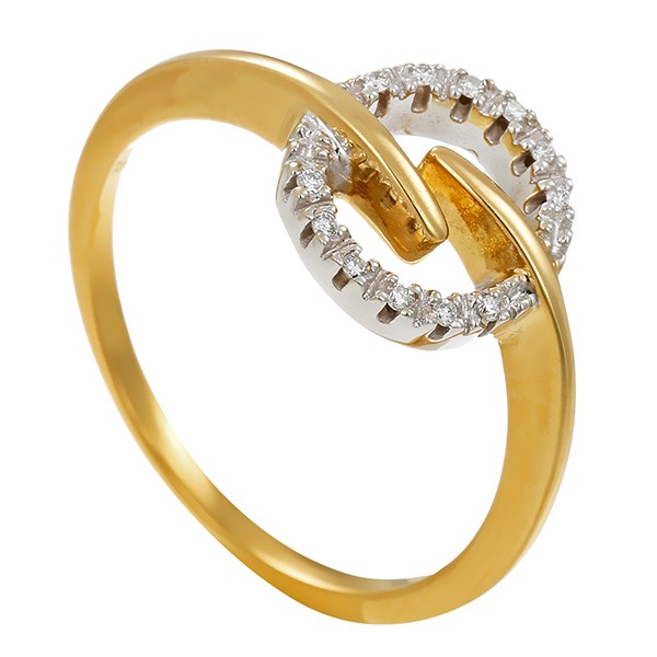 Diamantring, 14K, Gelb-/Weißgold, Brillanten Detailbild #1