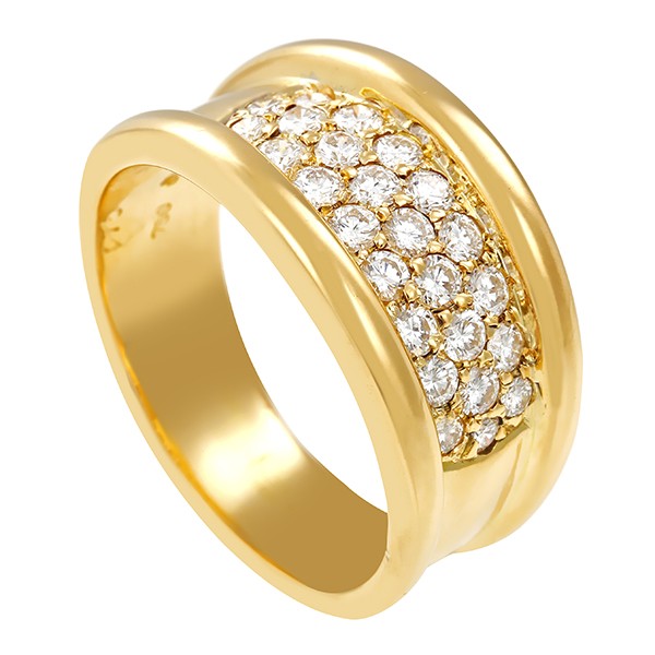 Ring, 18K, Gelbgold, Brillanten Detailbild #1