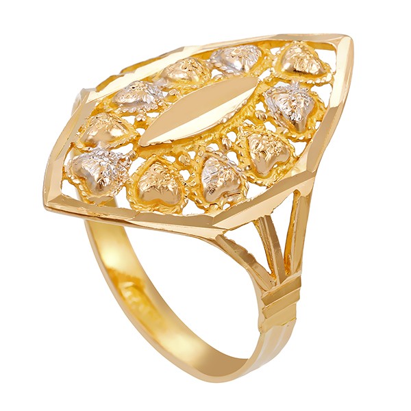 Ring, 21K, Gelb-/Weißgold Detailbild #1