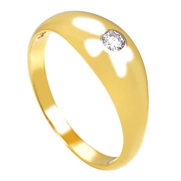 Ring, 14K, Gelbgold, Brillanten Detailbild #1