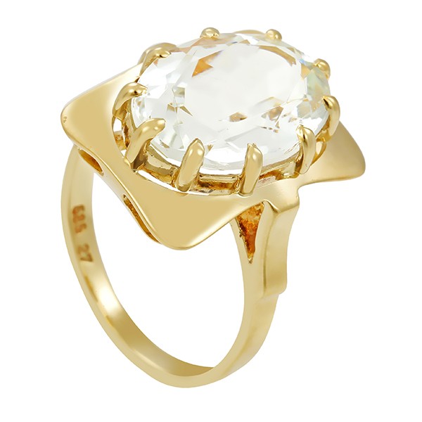 Ring, 14k, Gelbgold, Beryll Detailbild #1