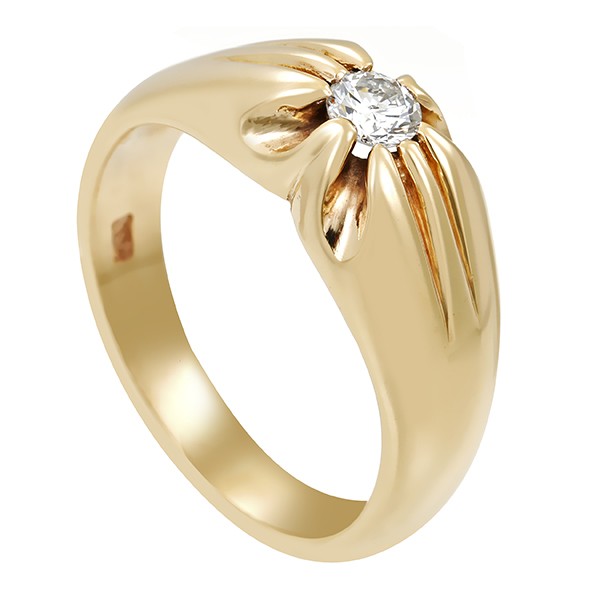 Ring, 14K, Gelbgold, Brillant Detailbild #1