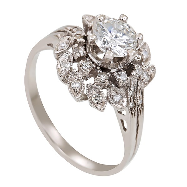 Ring, 18K, Weißgold, Brillant, Diamanten Detailbild #1