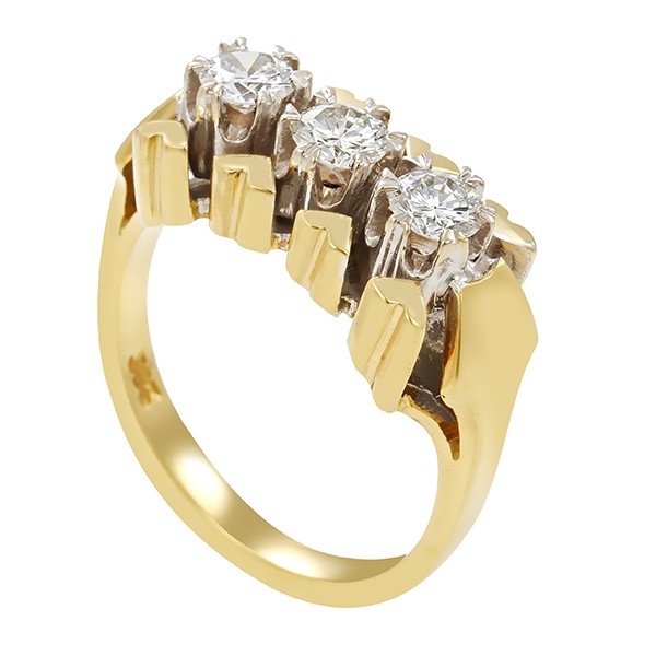 Diamantring, 14K, Weißgold, Brillanten 0,75 ct Detailbild #1