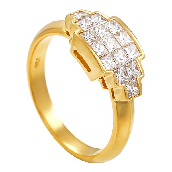 Diamantring, 18K, Gelbgold, Diamant 1,05 ct Detailbild #1