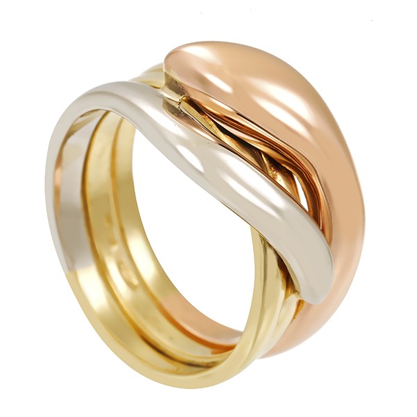 Ring, 18K, Rot-/Weiß-/Gelbgold Detailbild #1