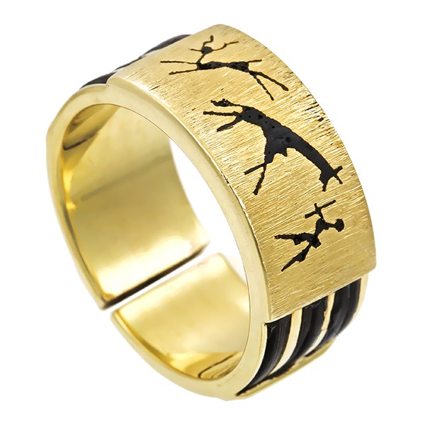 Ring, 14K, Gelbgold, Elefantenhaar Detailbild #1