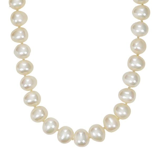 Perlenkette, Schliesse 18K, Gelbgold Detailbild #1